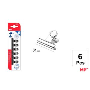 Pinza Acero Cromado 31mm 6pcs