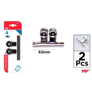 Pinza de Acero Cromado 63mm 2pcs