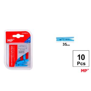 Pinza Madera de Colores 35mm 10pcs