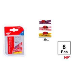 Pinza Mariquita de Colores 8pcs