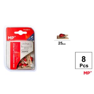 Pinza Mariquita de Madera 8pcs
