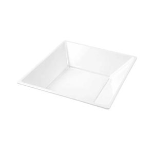 Plato cuadrado color blanco 170 mm x 170 mm 6 ud Maxi