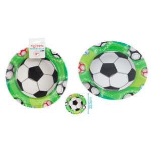 Plato De Carton Futbol 6 Unidades