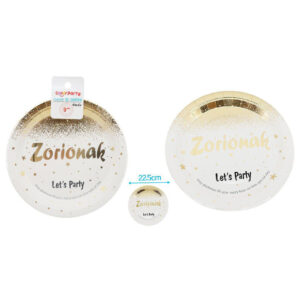 Platos De Carton Zorionak