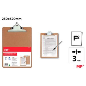 Portanotas de Madera con Pinza A4