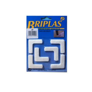 Protectores adhesivos para muebles escuadras 39mm x 39mm x 12mm