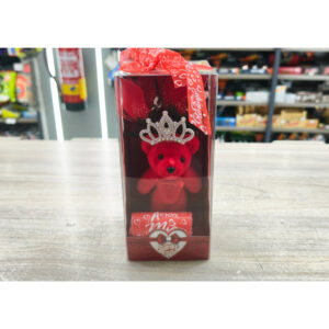 Rosa De San Valentin Con Oso Y Corona