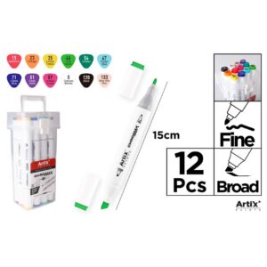 Rotulador Doble Punta Bocetos 12uds