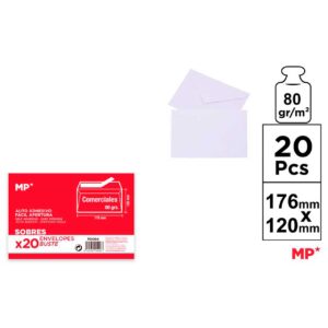 Sobres Comerciales 176 x 120mm