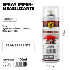 Spray Sellador Universal Impermeable Tranparente 400ml