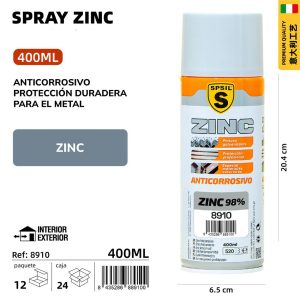 Spray Zinc Para Metal 400ml