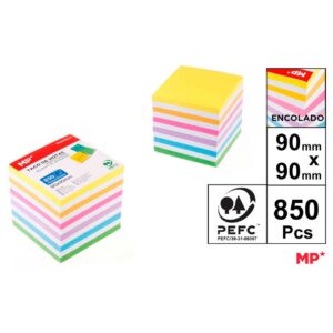 Taco de Notas Color Surtido 850 Hojas