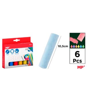 Tizas Gigantes 6 Colores
