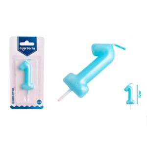 Velas De Números Azules