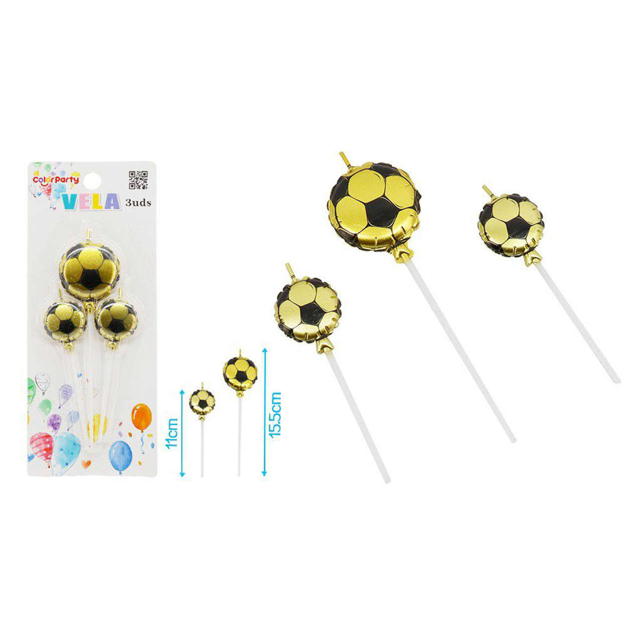 velas-de-fútbol-negro-y-dorado-bazar-online-bazarchinatown