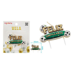 Velas Feliz Cumpleaños Futbol
