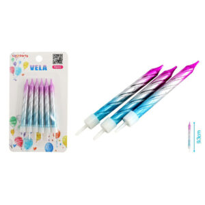 Velas Metálicas En Espiral Con Degradados