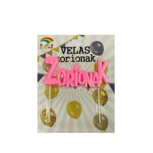 Velas Zorionak Rosas